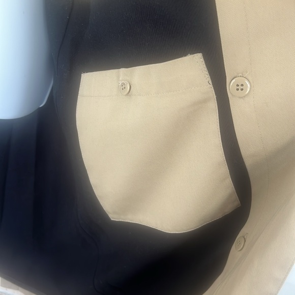 VINTAGE PENDLETON 80’s  tan hoodie trench coat size 12 - Picture 9 of 13